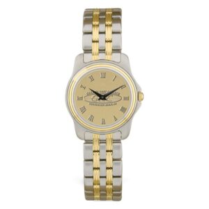 Women's Gold Golden West College Two-Tone Medallion Wristwatch