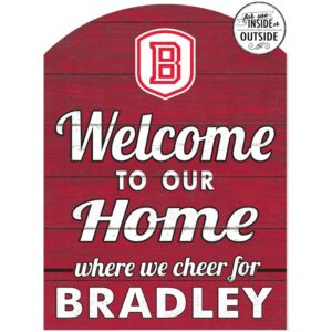 Red Bradley Braves 16'' x 22'' Marquee Sign