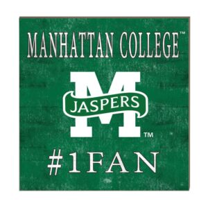 Manhattan Jaspers 10'' x 10'' #1 Fan Plaque