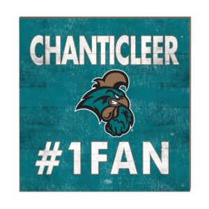 Coastal Carolina Chanticleers 10'' x 10'' #1 Fan Plaque