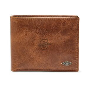 Men's Fossil Brown Charleston Cougars Leather Ryan RFID Passcase Wallet