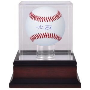 Alec Bohm Philadelphia Phillies Autographed Baseball & Mahogany Baseball Display Case