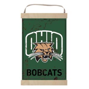 Ohio Bobcats Faux Rust Banner Sign