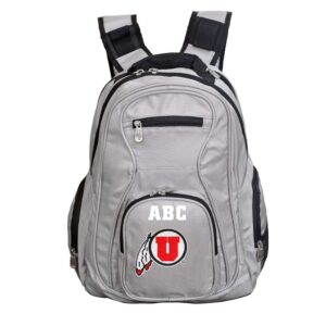 MOJO Gray Utah Utes Personalized Premium Laptop Backpack