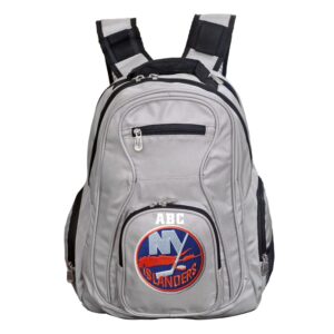 MOJO Gray New York Islanders Personalized Premium Laptop Backpack