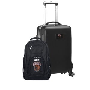 MOJO Black Montana Grizzlies Personalized Deluxe 2-Piece Backpack & Carry-On Set