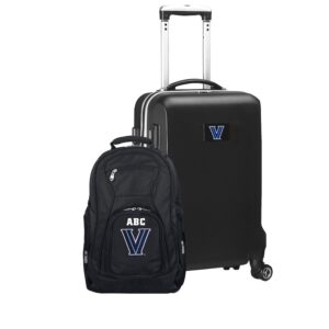 MOJO Black Villanova Wildcats Personalized Deluxe 2-Piece Backpack & Carry-On Set