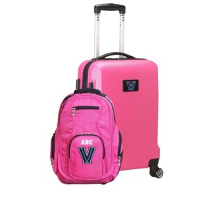 MOJO Pink Villanova Wildcats Personalized Deluxe 2-Piece Backpack & Carry-On Set