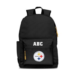 MOJO Black Pittsburgh Steelers Personalized Campus Laptop Backpack