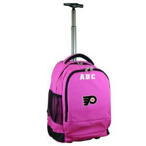 MOJO Pink Philadelphia Flyers 19'' Personalized Premium Wheeled Backpack