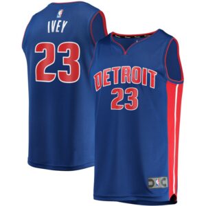 Men's Fanatics Jaden Ivey Blue Detroit Pistons Break Replica Player Jersey - Icon Edition
