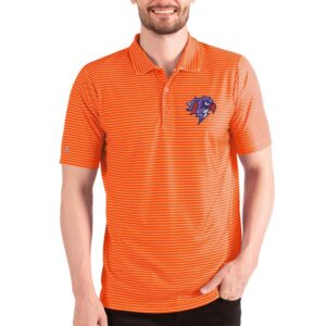 Men's Antigua Heathered Orange/White Halifax Thunderbirds Esteem Polo