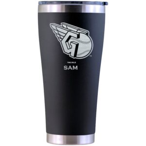 Cleveland Guardians Personalized 30oz. Laser Etched Black Tumbler