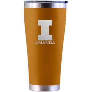 Illinois Fighting Illini Personalized 30oz. Laser Etched Canyon Tumbler