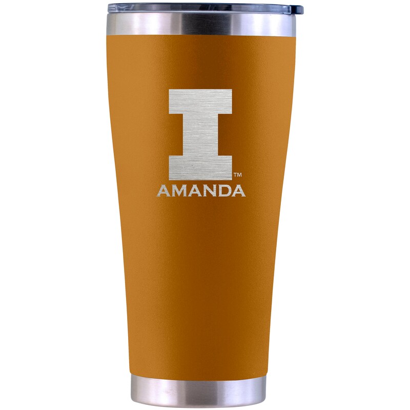 Illinois Fighting Illini Personalized 30oz. Laser Etched Canyon Tumbler