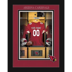 Arizona Cardinals 12'' x 16'' Personalized Team Jersey Print