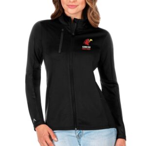 Women's Antigua Black Illinois Tech Scarlet Hawks Generation Full-Zip Jacket