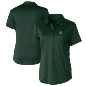 Women's Cutter & Buck Hunter Green Dartmouth Big Green Prospect Textured Stretch Polo