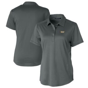 Women's Cutter & Buck Gray VCU Rams Prospect Textured Stretch Polo