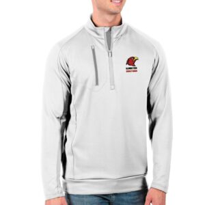 Men's Antigua White Illinois Tech Scarlet Hawks Generation Quarter-Zip Pullover Top