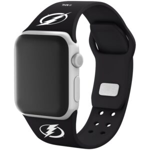 Black Tampa Bay Lightning Silicone Apple Watch Band