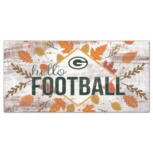 Green Bay Packers 6'' x 12'' Hello Football Wall Art