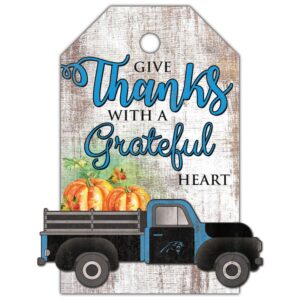 Carolina Panthers 11'' x 19'' Gift Tag Truck Sign