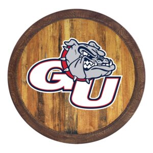 Brown Gonzaga Bulldogs 20'' Color Logo Barrel Top Wall Sign