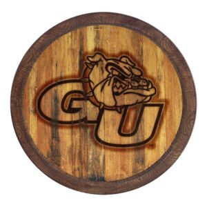 Brown Gonzaga Bulldogs 20'' Logo Barrel Top Wall Sign
