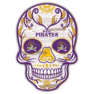 ECU Pirates 12'' Sugar Skull Sign