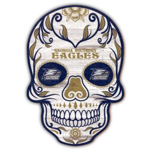 Georgia Southern Eagles 12'' Sugar Skull Sign
