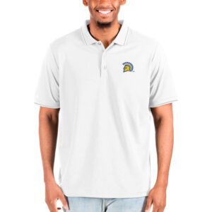 Men's Antigua White San Jose State Spartans Affluent Big & Tall Polo