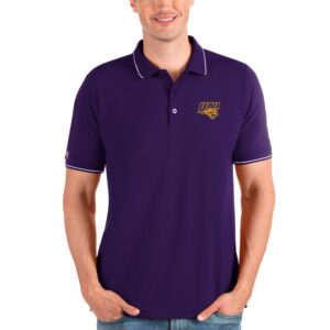 Men's Antigua Purple Northern Iowa Panthers Affluent Polo