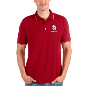 Men's Antigua Red South Dakota Coyotes Affluent Polo