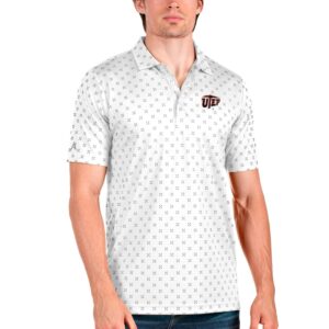 Men's Antigua White/Steel UTEP Miners Spark Polo