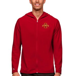 Men's Antigua Cardinal Iowa State Cyclones Legacy Full-Zip Hoodie