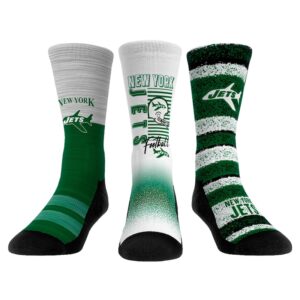 Youth Rock Em Socks New York Jets Throwback Three-Pack Crew Sock Set