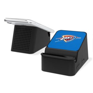 Oklahoma City Thunder Solid Design Wireless Charging Station & Bluetooth Speaker