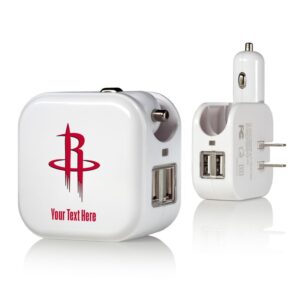 Houston Rockets Personalized 2-In-1 USB Charger