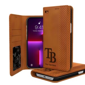 Tampa Bay Rays Personalized Burn Design iPhone Folio Case