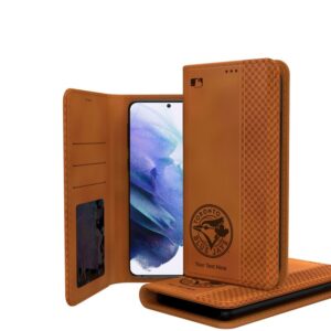 Toronto Blue Jays Personalized Burn Design Galaxy Folio Case