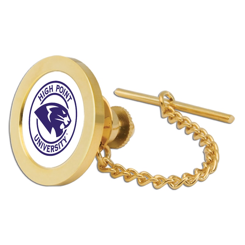 Gold High Point Panthers Team Logo Tie Tack/Lapel Pin