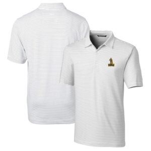 Men's Cutter & Buck White Northern Arizona Lumberjacks Big & Tall Forge Pencil Stripe Stretch Polo
