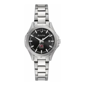 Women's Bulova Black South Carolina Gamecocks Stainless Steel Sport Classic Watch