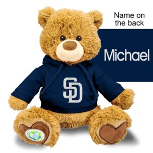 Navy San Diego Padres Personalized Plush Polly Bear