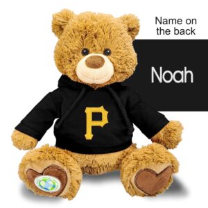 Black Pittsburgh Pirates Personalized Plush Polly Bear