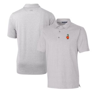 Men's Cutter & Buck Heather Gray UCF Knights Forge Stretch Polo