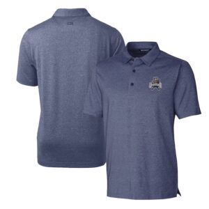 Men's Cutter & Buck Heather Blue Utah State Aggies Forge Stretch Polo