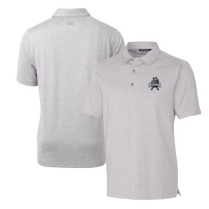 Men's Cutter & Buck Heather Gray Utah State Aggies Forge Stretch Polo
