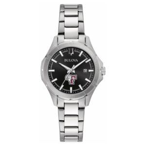 Women's Bulova Black Fordham Rams Stainless Steel Sport Classic Watch